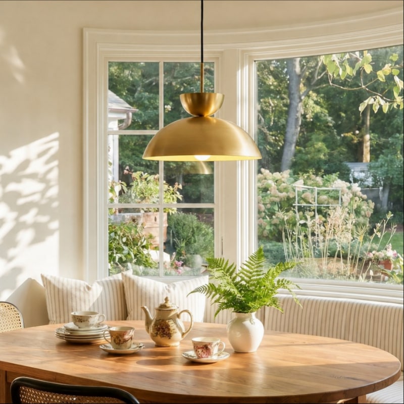 Mid-Century Dome Metal Pendant Light - Photo 2