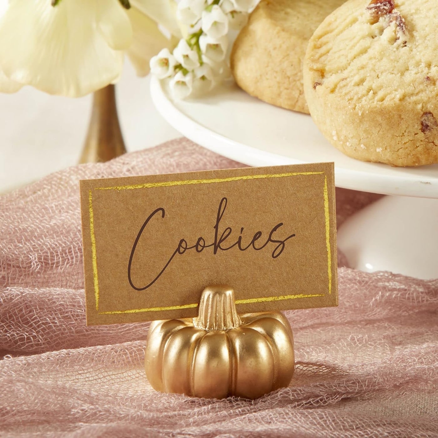 Mini Pumpkin Place Card Holders, Set of 6 - Photo 4