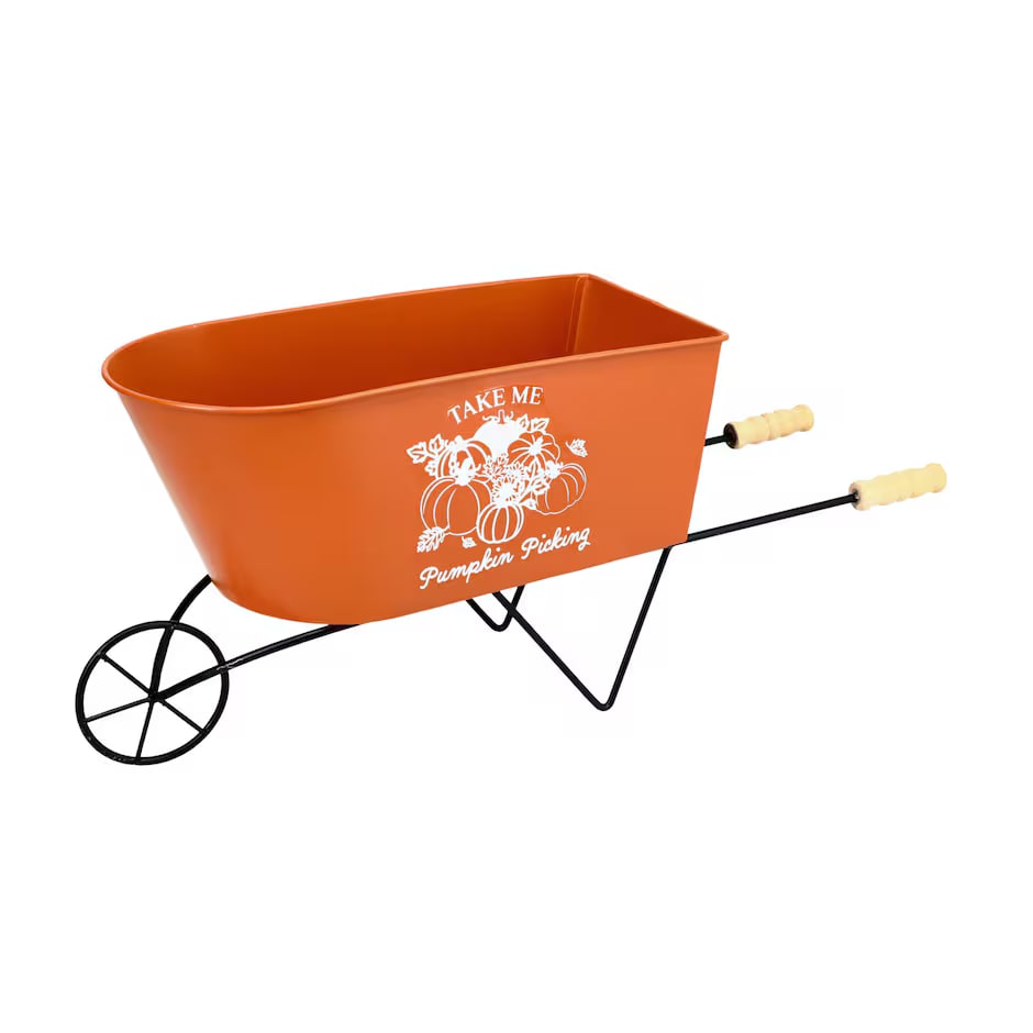 Mini Metal Shopping Cart Decor
