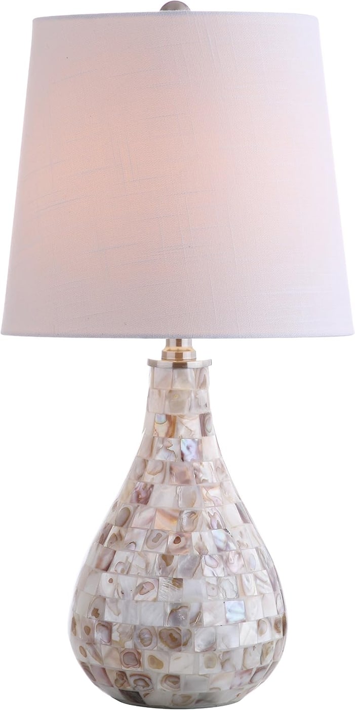 Mona Mini Coastal LED Table Lamp with Mother-of-Pearl Base - Seashell