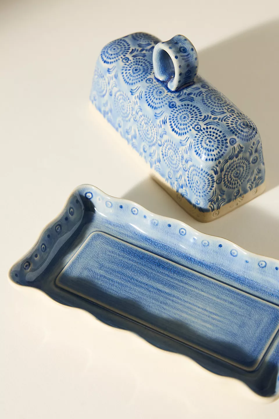 Havana Crackle Glaze Butter Dish - Photo 2