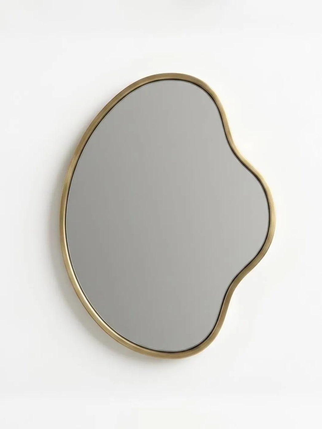 Organic Irregular Brass Wall Mirror - Photo 2