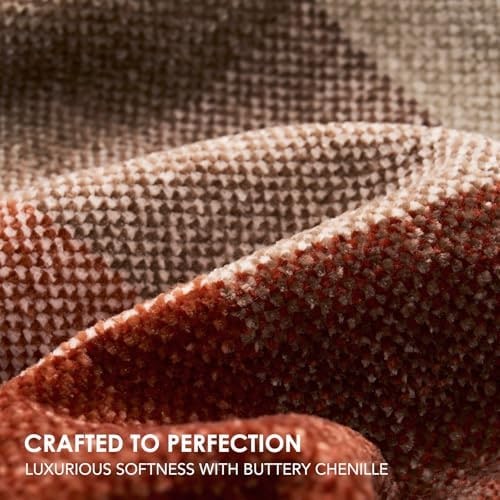 Chenille Plaid Knit Throw with Tassels - Photo 4