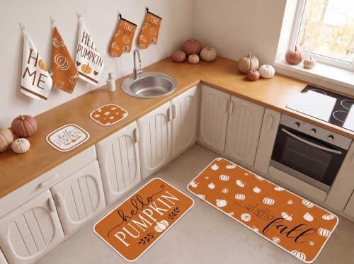 10-Piece Pumpkin Kitchen Linen Set - Photo 3