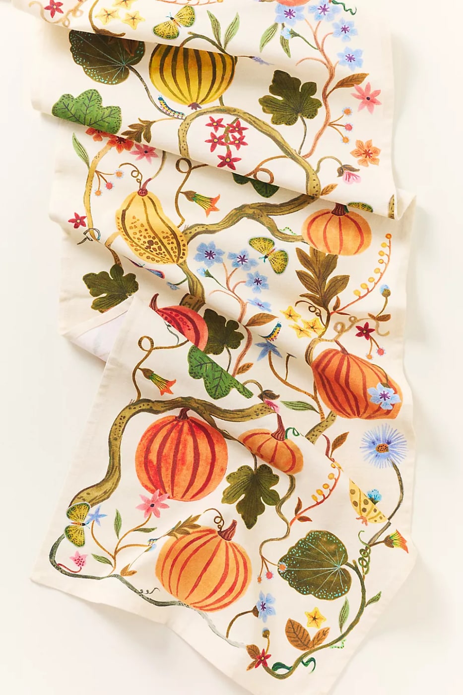 Pumpkins on the Vine Cotton Table Runner