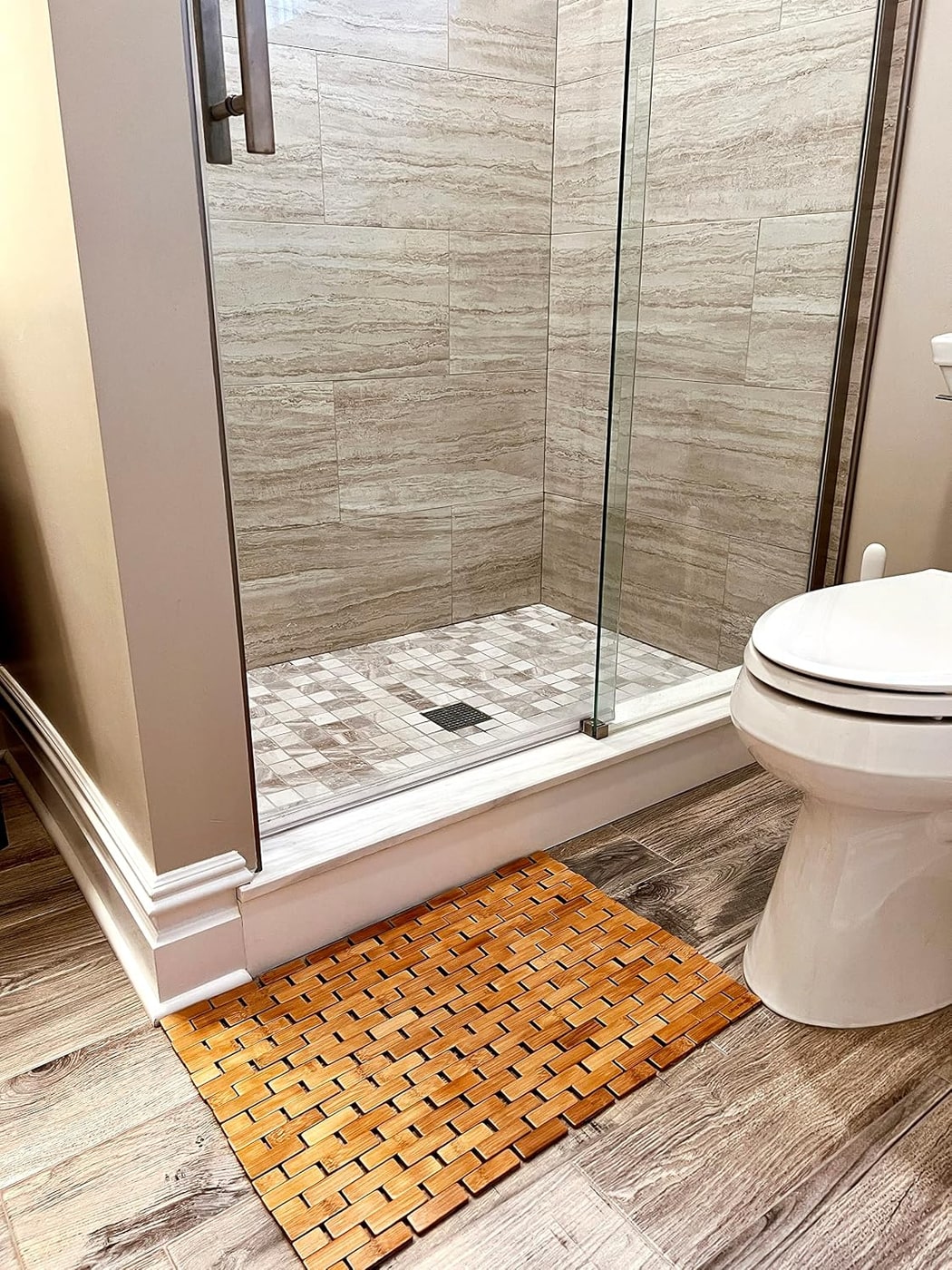 Roll-Up Bamboo Bath Mat - Photo 2