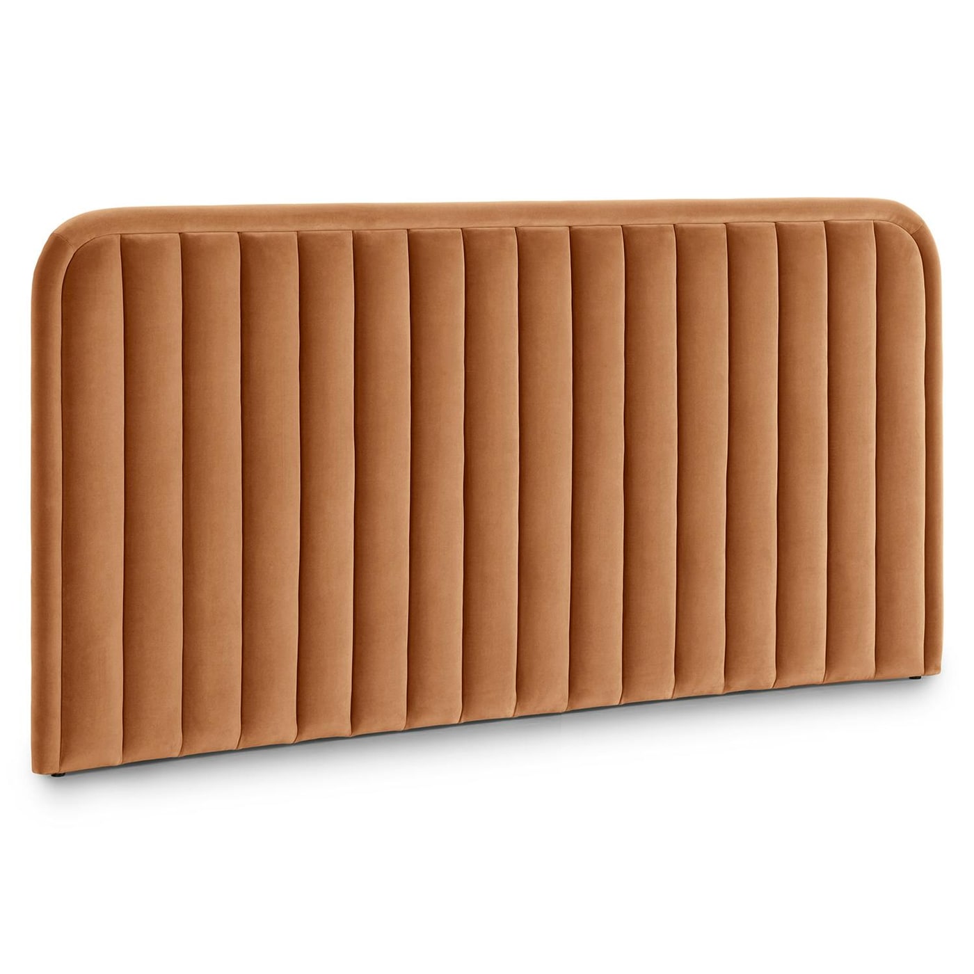 King Channel-Tufted Velvet Headboard