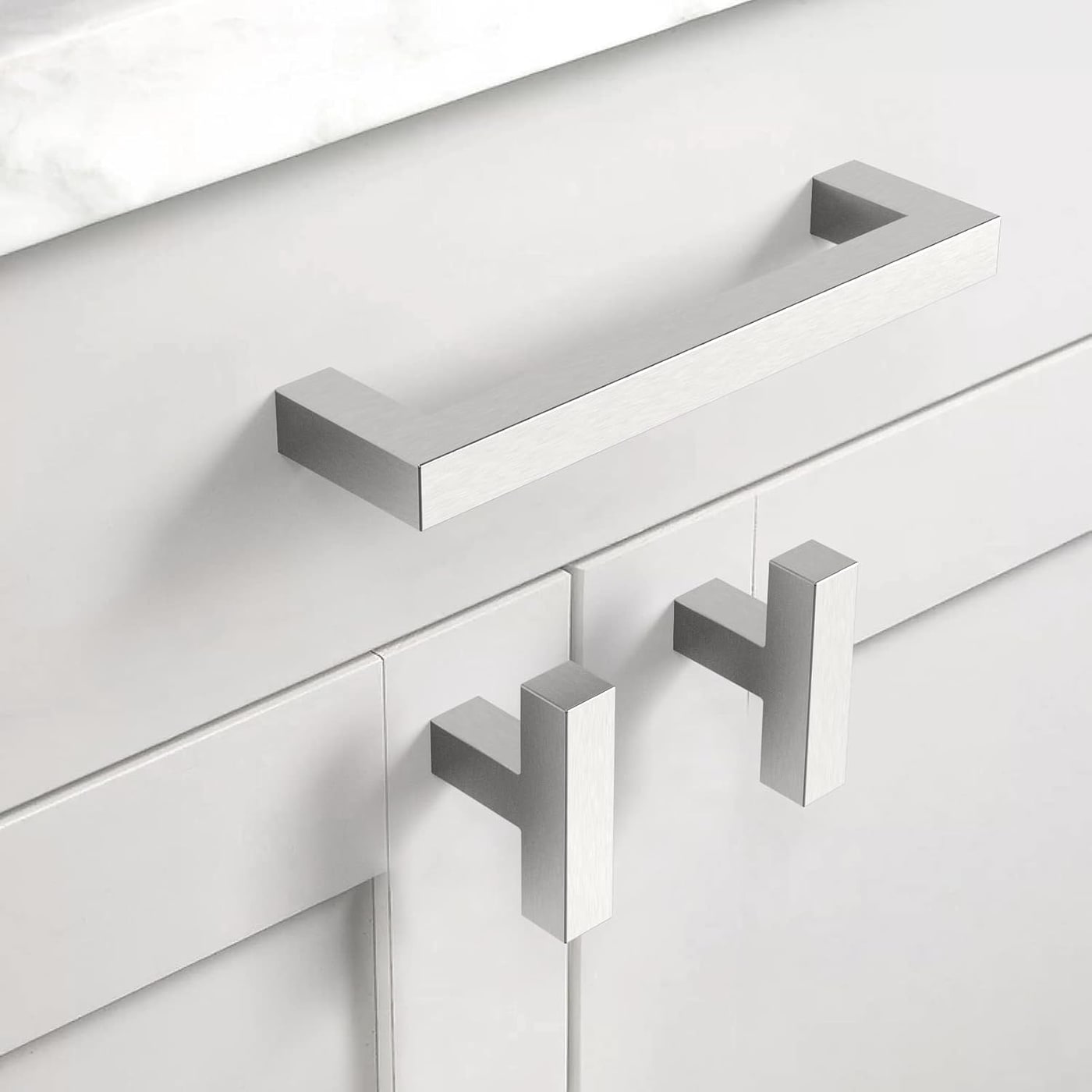 5-Inch Stainless Steel Cabinet Pulls (10-Pack) - Photo 2