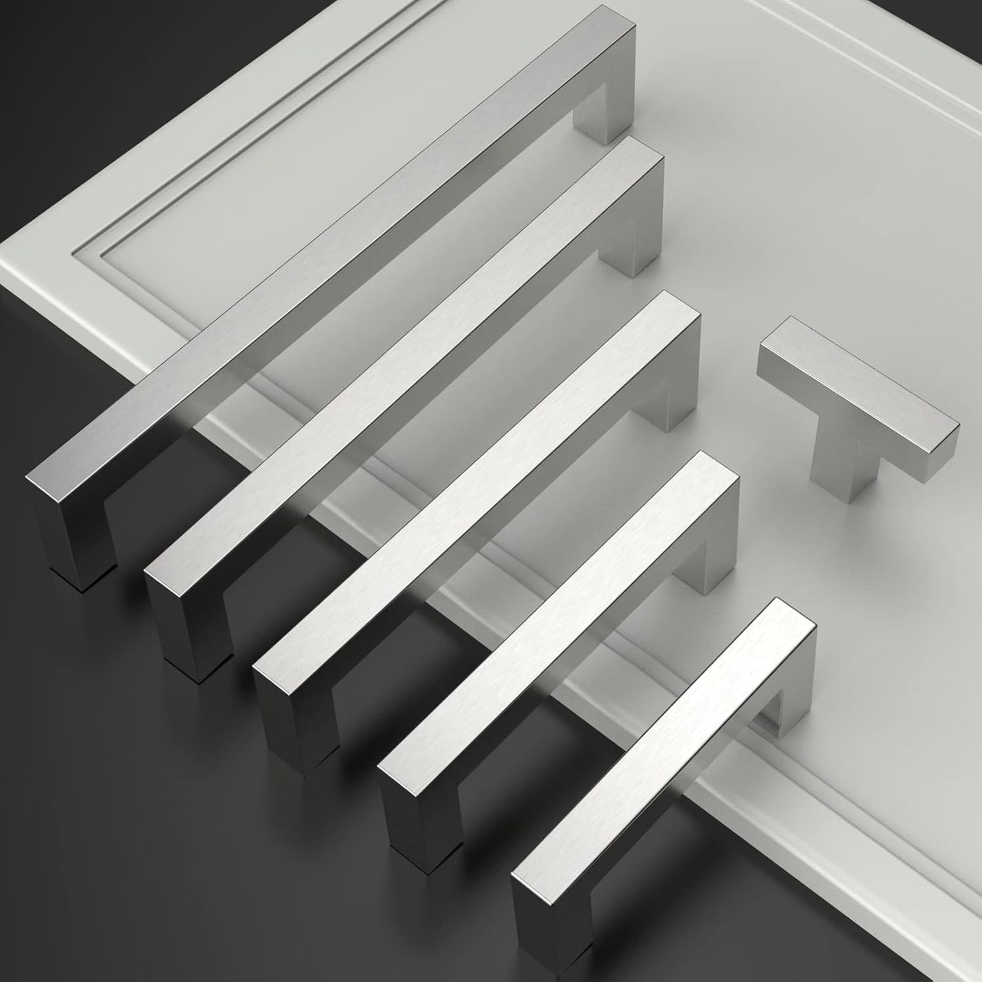 5-Inch Stainless Steel Cabinet Pulls (10-Pack) - Photo 4