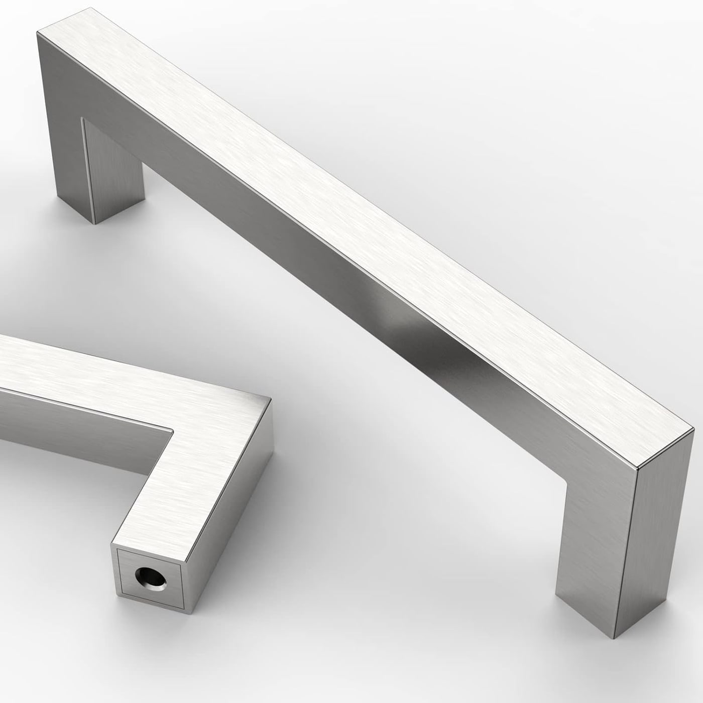 5-Inch Stainless Steel Cabinet Pulls (10-Pack) - Brushed Satin Nickel