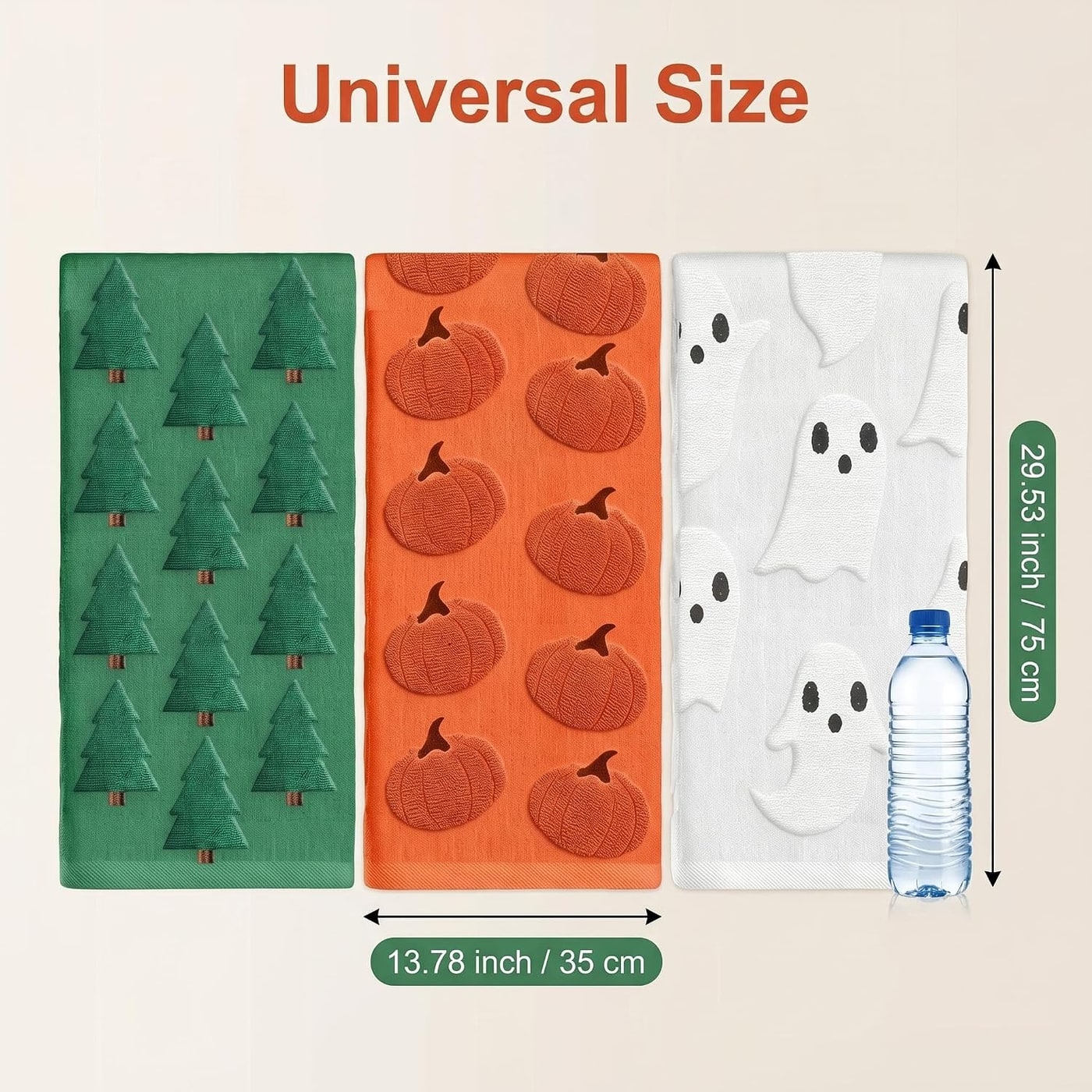 Holiday Jacquard Hand Towel Set (3-Pack) - Photo 3