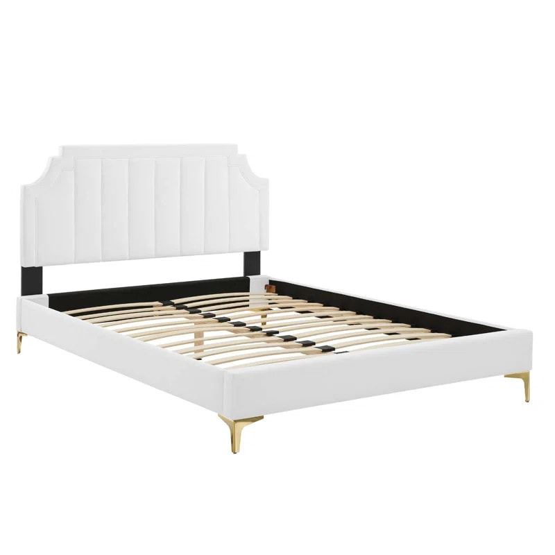 Sienna Performance Velvet Platform Bed - Photo 2