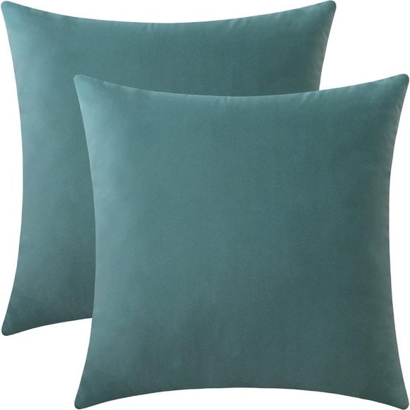 Soft Velvet Square Pillow Cover Pair (18-inch)
