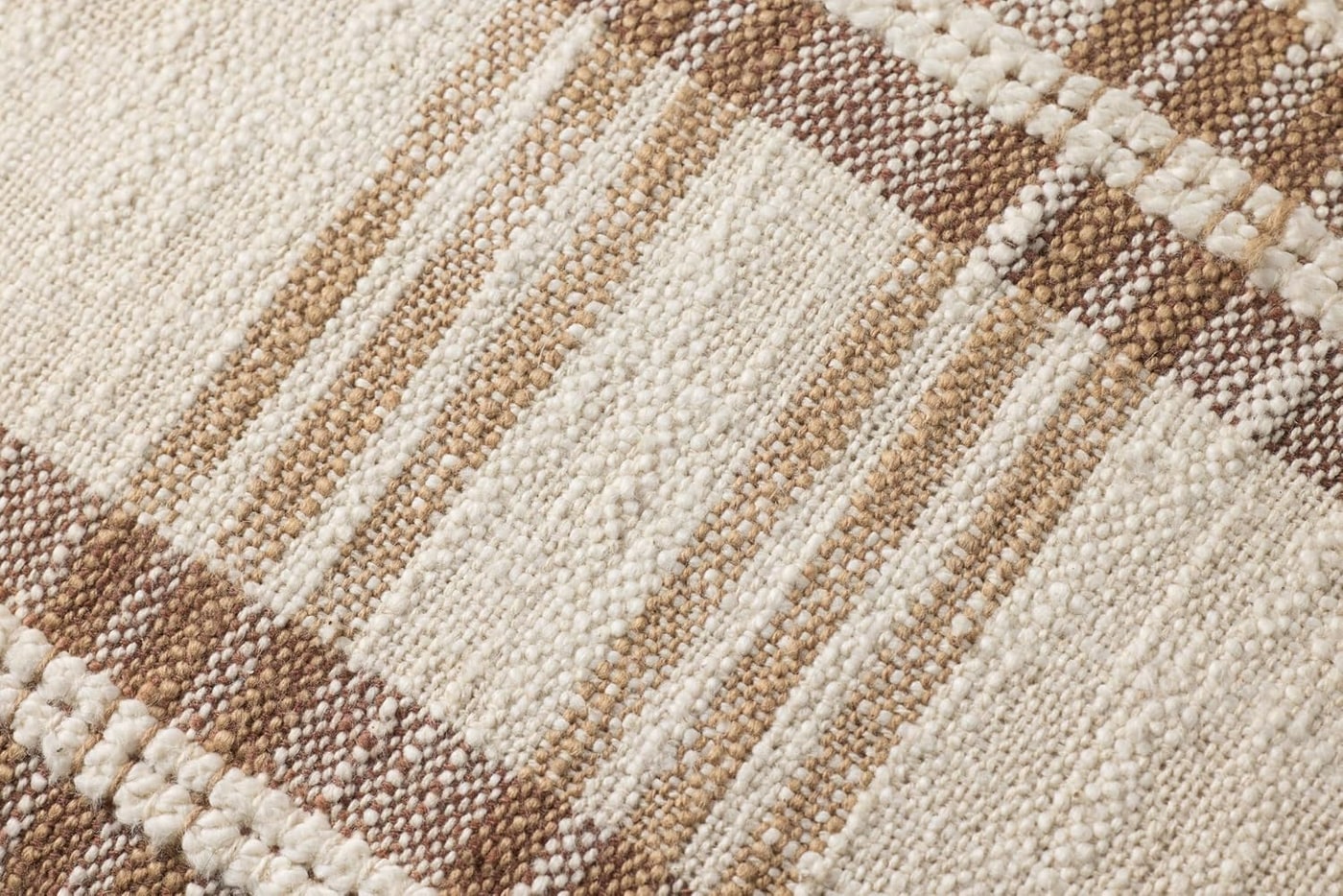 Heathered Plaid Pillow Cover in Tan and Multi - Photo 3