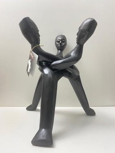 Sixteen-Inch Three-Head Unity Wood Carving - Photo 3
