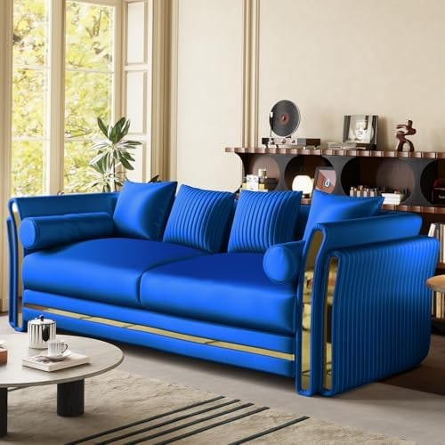 Two-Piece Tufted Velvet Chesterfield Sofa Set - Photo 4